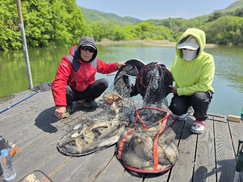 아산 산들낚시터 4월27일 주말조황