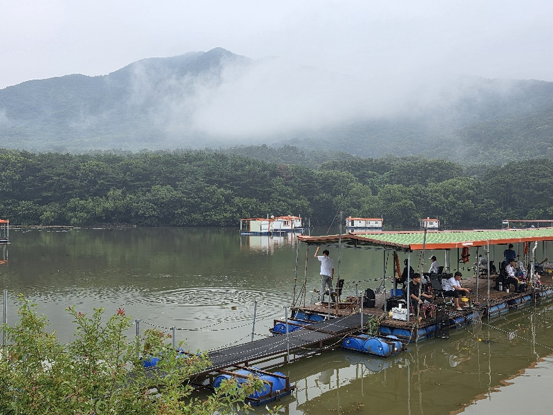 아산 산들낚시터 7월17일 붕어방류 및 조황